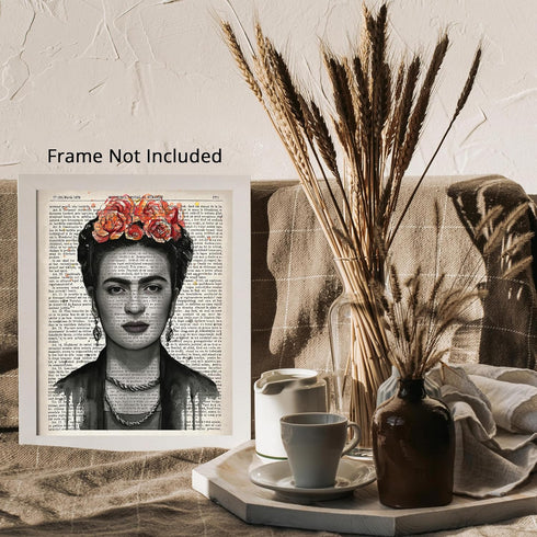 Posterizer 1 pcs-Boho Shabby Chic Modern Print-Frida Kahlo-Famous Figures Art Collection-Abstract & Modern Art-Gift for Art Lovers-Living Room Bed...